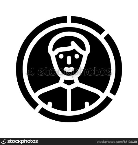 skills candidate glyph icon vector. skills candidate sign. isolated contour symbol black illustration. skills candidate glyph icon vector illustration