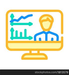 skills researching online color icon vector. skills researching online sign. isolated symbol illustration. skills researching online color icon vector illustration
