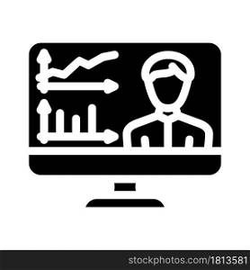 skills researching online glyph icon vector. skills researching online sign. isolated contour symbol black illustration. skills researching online glyph icon vector illustration