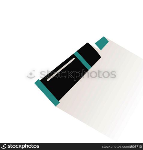 Skin cream tube icon and toothpaste. Pharmacy vector illustration