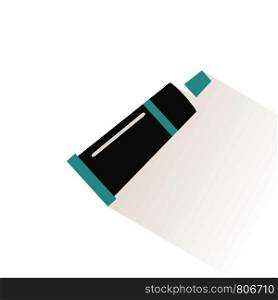 Skin cream tube icon and toothpaste. Pharmacy vector illustration