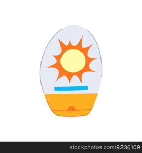 skin sun cream cartoon. lotion summer, cosmetic beach skin sun cream sign. isolated symbol vector illustration. skin sun cream cartoon vector illustration