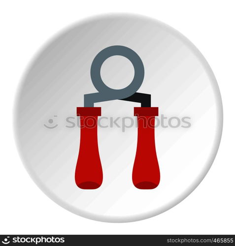 Skipping rope icon in flat circle isolated on white vector illustration for web. Skipping rope icon circle
