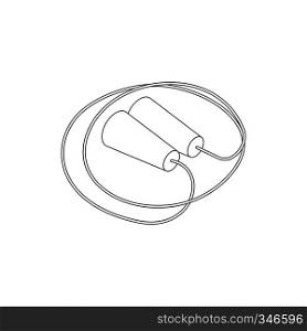 Skipping rope icon in isometric 3d style isolated on white background. Skipping rope icon, isometric 3d style