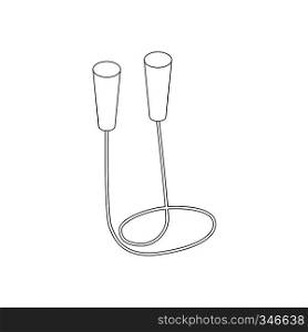 Skipping rope icon in isometric 3d style isolated on white background. Skipping rope icon, isometric 3d style