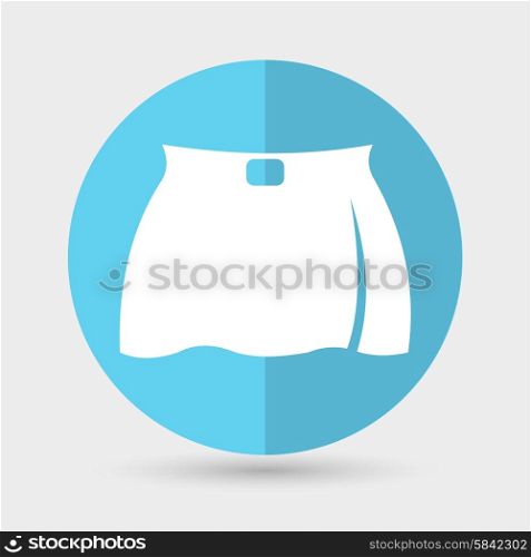 skirt icon on a white background
