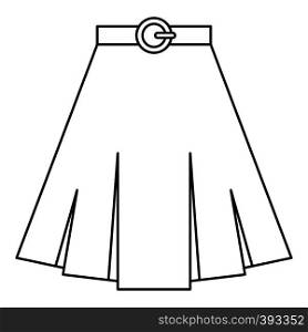 Skirt icon. Outline illustration of skirt vector icon for web. Skirt icon, outline style