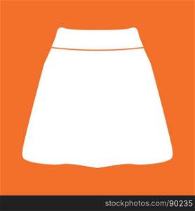 Skirt white color icon .. Skirt it is white color icon .