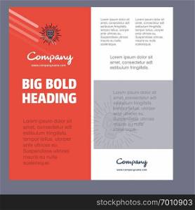 Skull Business Company Poster Template. with place for text and images. vector background