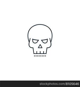 Skull creative icon from war icons collection Vector Image