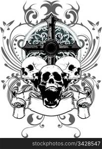 skull cross
