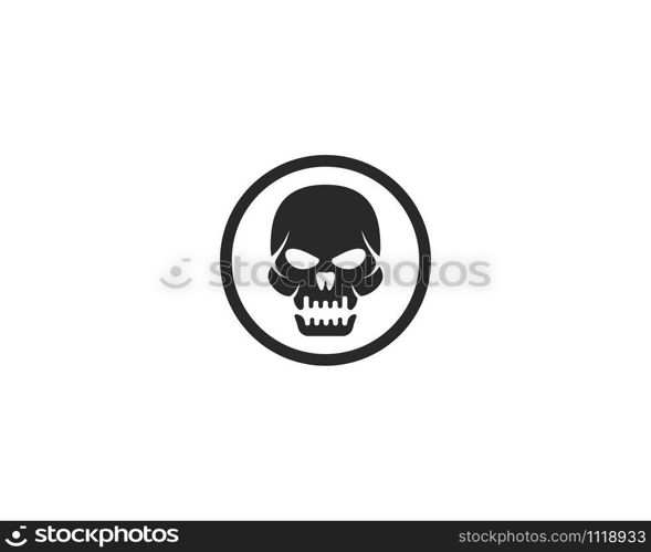 Skull Devil logo vector illustration