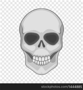 Skull icon. Cartoon illustration of skull vector icon for web. Skull icon, cartoon style