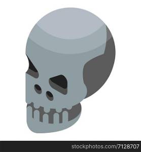 Skull icon. Isometric of skull vector icon for web design isolated on white background. Skull icon, isometric style
