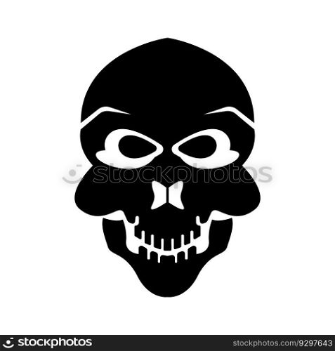 Skull icon,logo illustration design template.