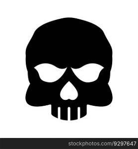 Skull icon,logo illustration design template.