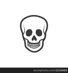 skull icon logo vector design template