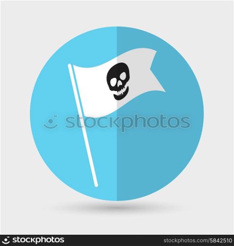 Skull icon on a white background