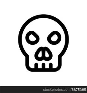 skull, icon on isolated background
