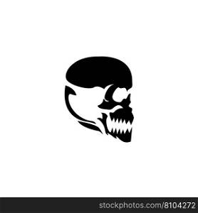 Skull logo design template Royalty Free Vector Image
