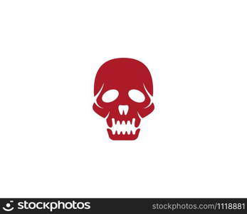 Skull logo vector illustration