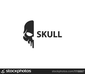 Skull logo vector illustration