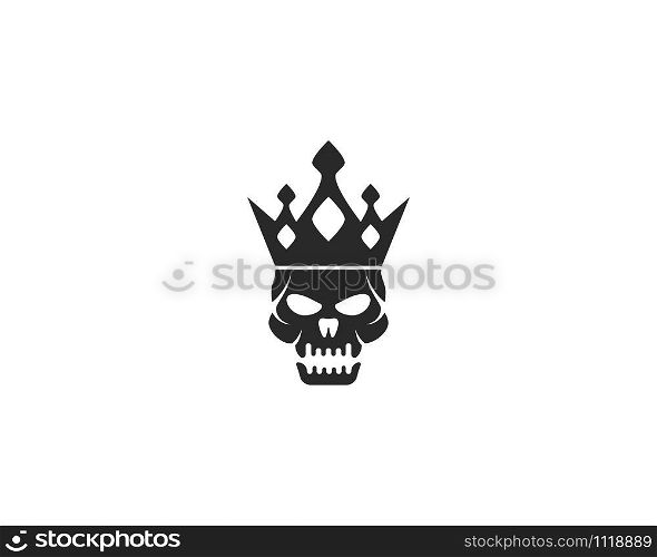 Skull logo vector illustration