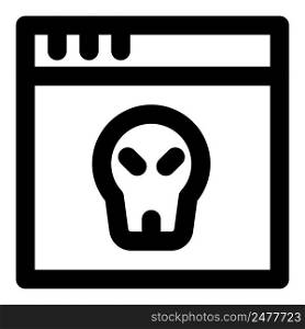 Skull malware corrupting a web browser