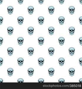 Skull pattern. Cartoon illustration of skull vector pattern for web. Skull pattern, cartoon style