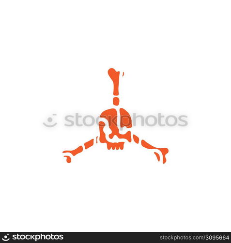 Skull simple logo design