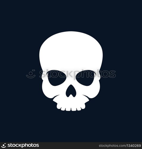 Skull vector icon illustration design