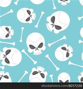 skulls and bones seamless pattern