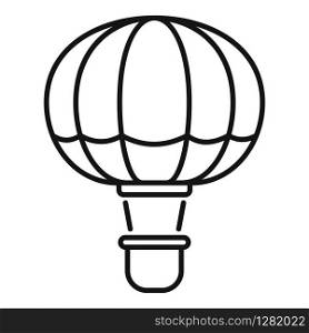 Sky air balloon icon. Outline sky air balloon vector icon for web design isolated on white background. Sky air balloon icon, outline style