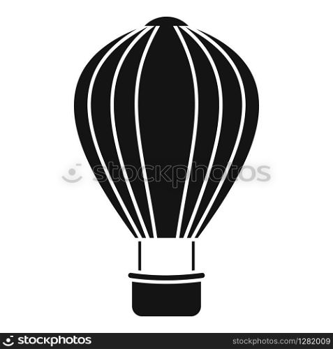 Sky air balloon icon. Simple illustration of sky air balloon vector icon for web design isolated on white background. Sky air balloon icon, simple style