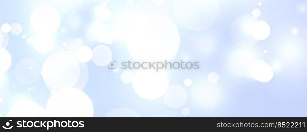 sky blue background with bokeh light effect