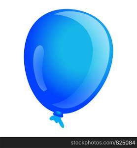 Sky blue ballon icon. Cartoon of sky blue ballon vector icon for web design isolated on white background. Sky blue ballon icon, cartoon style