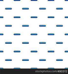 Sky blue rectangular button pattern seamless repeat in cartoon style vector illustration. Sky blue rectangular button pattern