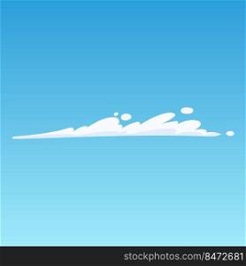 sky cloud cartoon vector bright light, summer day, clear heaven weather flat cartoon color illustration. sky cloud cartoon vector