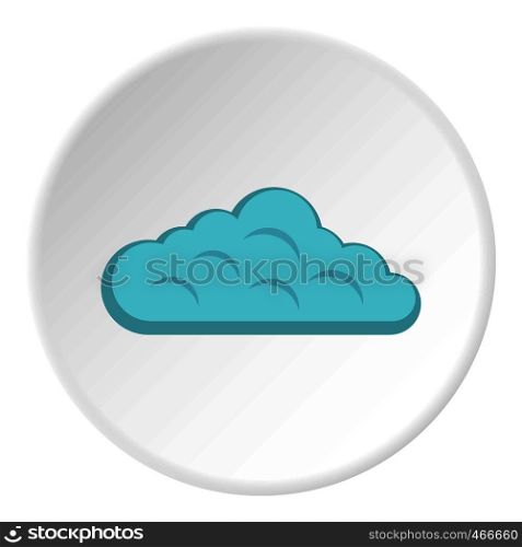 Sky cloud icon in flat circle isolated on white background vector illustration for web. Sky cloud icon circle