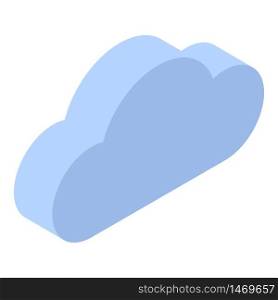 Sky cloud icon. Isometric of sky cloud vector icon for web design isolated on white background. Sky cloud icon, isometric style