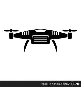 Sky drone icon. Simple illustration of sky drone vector icon for web design isolated on white background. Sky drone icon, simple style