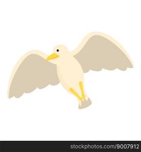 Sky flight bird icon cartoon vector. Sea bird. Marine print. Sky flight bird icon cartoon vector. Sea bird
