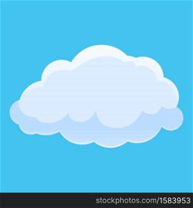 Sky nature cloud icon. Cartoon of sky nature cloud vector icon for web design isolated on white background. Sky nature cloud icon, cartoon style