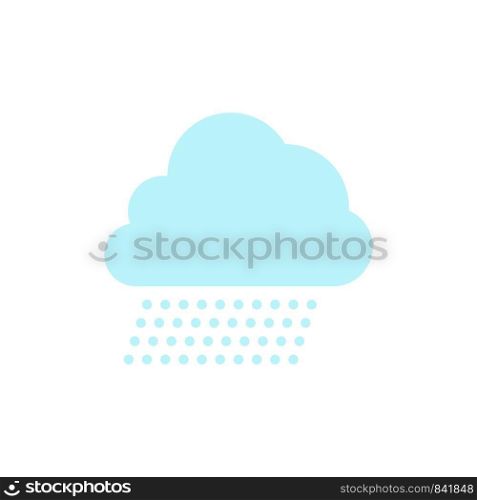 Sky Rain, Cloud, Nature, Spring Flat Color Icon. Vector icon banner Template