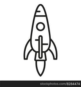 Sky shuttle icon outline vector. Space fire. Future smoke. Sky shuttle icon outline vector. Space fire