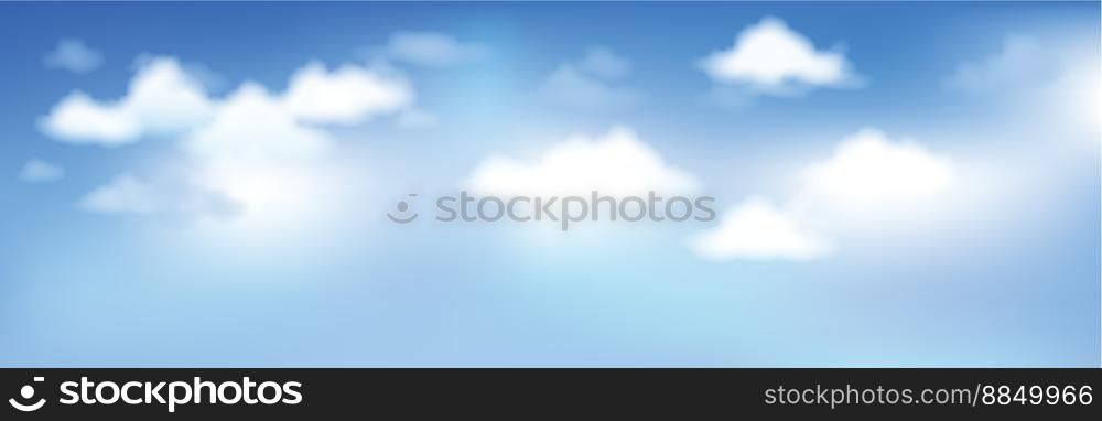 Sky with clouds vector image