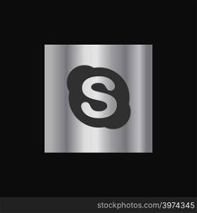 Skype icon design vector