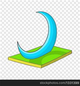 Skyscraper-Crescent in UAE icon in cartoon style isolated on background for any web design . Skyscraper-Crescent in UAE icon, cartoon style