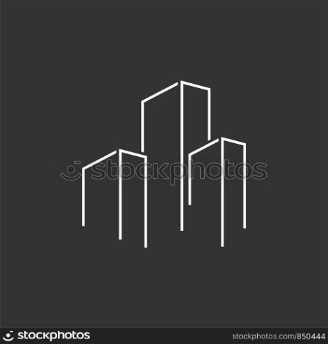 Skyscraper Logo Template Illustration Design. Vector EPS 10.