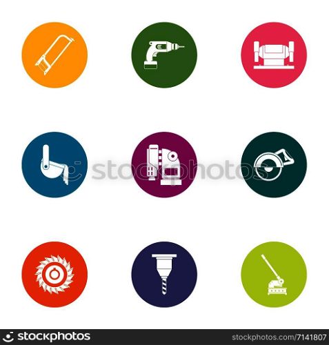 Slaughter icons set. Flat set of 9 slaughter vector icons for web isolated on white background. Slaughter icons set, flat style